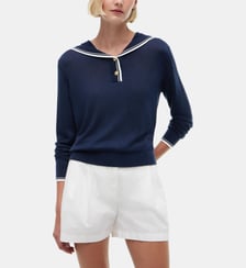 Pull droit en maille Tommy Hilfiger