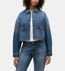 Veste droite courte denim Tommy Hilfiger