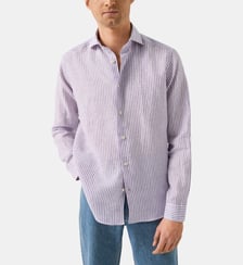 Chemise droite en lin Eton