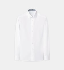 Chemise droite en coton Eton