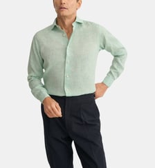 Chemise droite en lin Eton