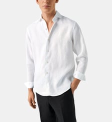 Chemise droite en lin Eton