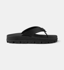 Tongs en gomme signature Prada