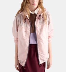 Imperméable à capuche en Re-Nylon léger signature Prada