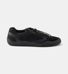 Baskets basses Speedrock en cuir et mesh Prada