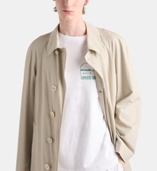 T-shirt droit en coton signature  Prada