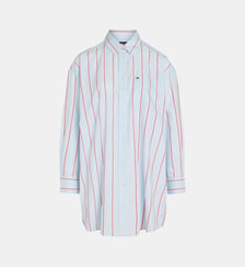 Robe chemise ample rayures coton Tommy Hilfiger