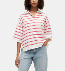 Polo ample à rayures Tommy Hilfiger