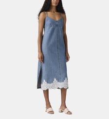Robe ajustée 90's en denim dentelle Levi's