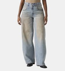 Jean baggy barrel coton délavé Levi's