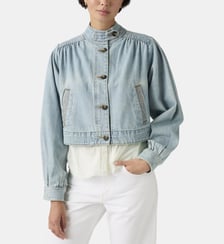 Veste courte droite façon denim Levi's