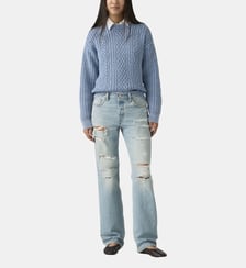 Jean 501 droit coton délavé Levi's