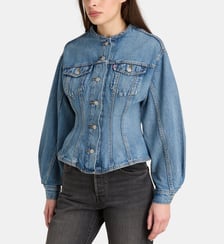 Veste classique en jean sans col coton denim Levi's