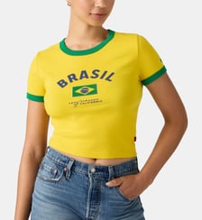 T-shirt court droit Brésil Levi's