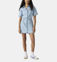 Robe chemise Western courte coton denim Levi's