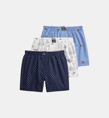 Lot de trois caleçons en coton imprimé Polo Ralph Lauren