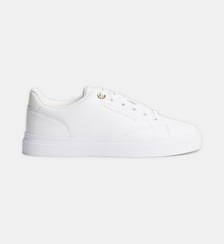 Baskets basses en cuir signature Tommy Hilfiger