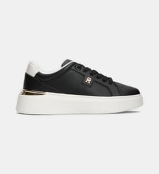 Baskets basses plateforme signature en cuir Tommy Hilfiger