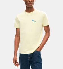 T-shirt droit en coton imprimé signature Kenzo