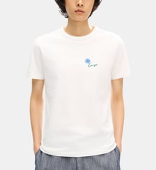T-shirt droit en coton imprimé signature Kenzo