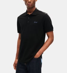 Polo droit en coton signature Kenzo