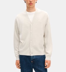 Cardigan droit en laine signature Kenzo