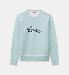 Pull droit laine mélangée signature Kenzo