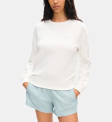 Sweat droit en coton imprimé signature Kenzo