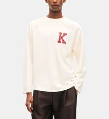 T-shirt droit coton mélangé manches longues Kenzo