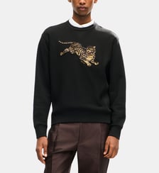 Sweat droit coton tigre Kenzo