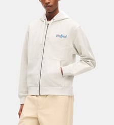 Sweatshirt à capuche zippé tigre Kenzo