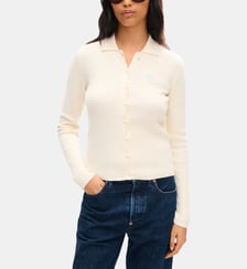 Cardigan ajusté en laine signature Kenzo