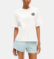 T-shirt loose coton pomme signature Kenzo