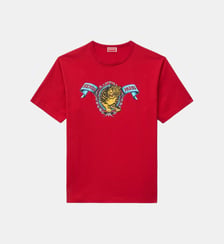 T-shirt droit coton tigre signature Kenzo