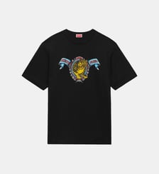 T-shirt droit coton tigre signature Kenzo