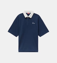 Polo ample coton col contrastant Kenzo