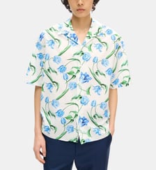 Chemisette droite en coton imprimé Kenzo