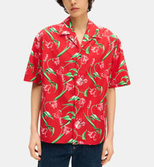 Chemisette droite en coton imprimé Kenzo