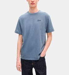 T-shirt droit en coton signature Kenzo