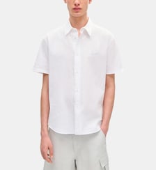 Chemise droite coton rayures ton sur ton Kenzo