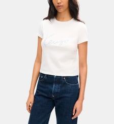 T-shirt ajusté en coton signature Kenzo