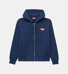 Sweat droit coton zippé capuche Kenzo