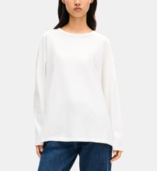 T-shirt droit coton manches longues broderie K Kenzo