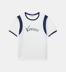T-shirt droit coton bicolore signature Kenzo