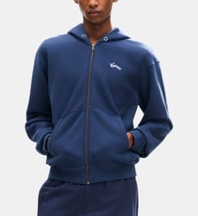 Sweat droit coton zippé capuche Tour Eiffel Kenzo