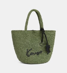Sac panier paille signature Kenzo