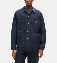 Veste droite en denim signature Kenzo