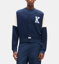 Blouson court bicolore pressionné Kenzo