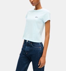 T-shirt ajusté en coton signature Kenzo