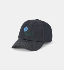 Casquette coton denim signature Kenzo